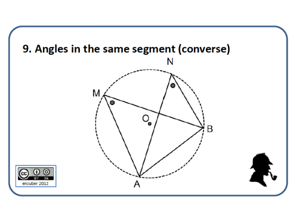 Preview of Circle Geometry Flash Cards