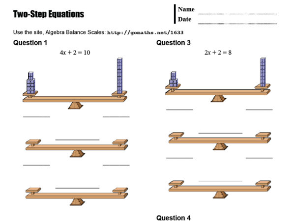 Preview of Two-Step Equations