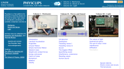 Screenshot of Physclips