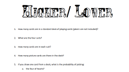 Preview of Higher or Lower Worksheet