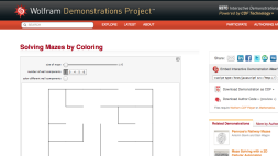 Screenshot of Solving Mazes by Coloring