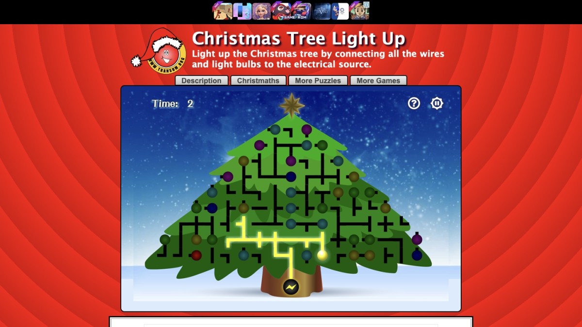 Screenshot of Christmas Tree Light Up!