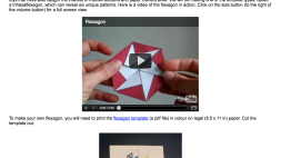 Screenshot of Let’s Make a Flexagon
