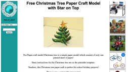 Screenshot of Christmas Tree Paper Craft Model