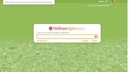 Screenshot of Wolfram Alpha