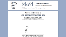 Screenshot of xkcd: Compass and Straightedge