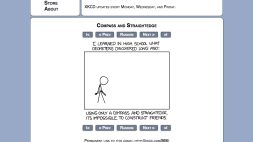 Screenshot of xkcd: Compass and Straightedge