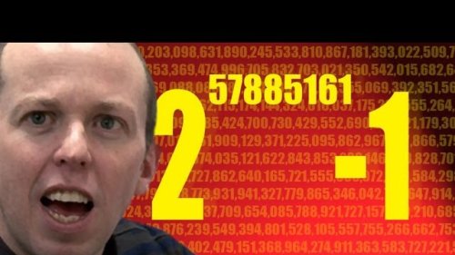Screenshot of New Largest Known Prime Number - Numberphile