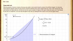 Screenshot of Trapezoidal rule