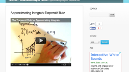 Screenshot of Approximating Integrals: Trapezoid Rule