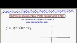 Screenshot of Graphing Quadratics made Ridiculously Easy (Tanton Mathematics)