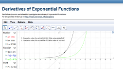 Screenshot of Derivatives of Exponential Functions