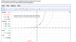 Screenshot of Derivatives of Exponential Functions
