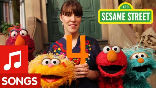 Screenshot of Sesame Street: Feist sings 1,2,3,4