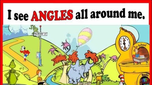 Screenshot of Types of Angles Seuss Song by Heath