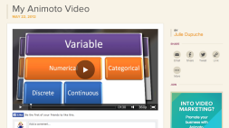 Screenshot of Types of Variables - Animoto