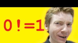 Screenshot of Zero Factorial - Numberphile