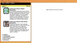 Screenshot of Exploring Fractions - Interactive and Video