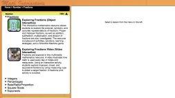 Screenshot of Exploring Fractions - Interactive and Video