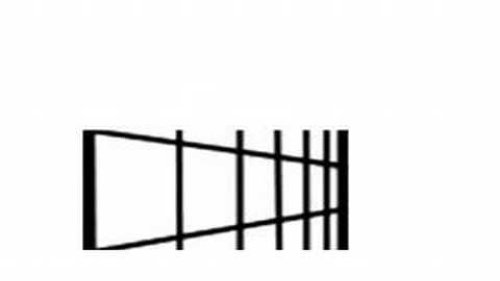 Screenshot of optical illusion - two lines, one height
