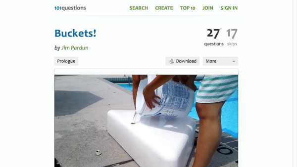 Screenshot of Buckets!