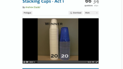Screenshot of Stacking Cups
