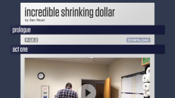 Screenshot of Incredible shrinking dollar
