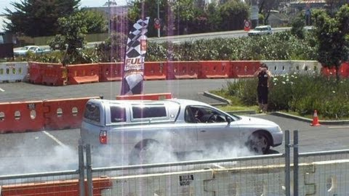 Screenshot of Police Braking Distance Demonstration