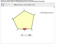 Screenshot of Exterior Angles of Polygons