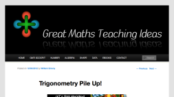 Screenshot of Trigonometry pile up