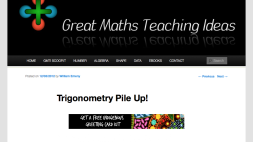 Screenshot of Trigonometry pile up