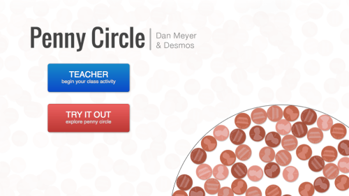 Screenshot of Penny Circle | A Dan Meyer Three Act