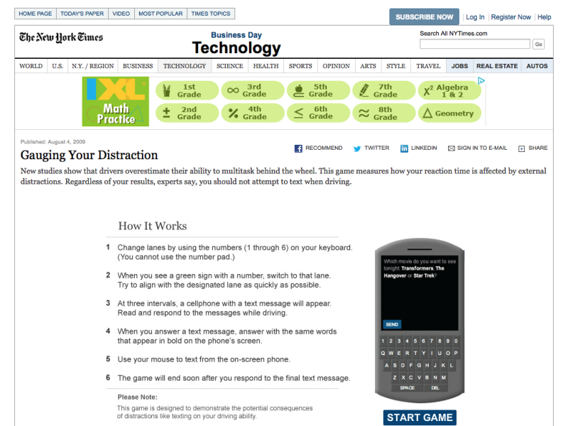 Gauging Your Distraction - MathsLinks