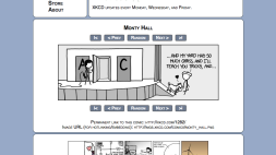 Screenshot of xkcd: Monty Hall