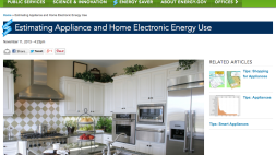 Screenshot of Estimating Appliance and Home Electronic Energy Use