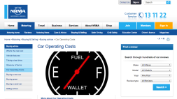 Screenshot of Car Operating Costs