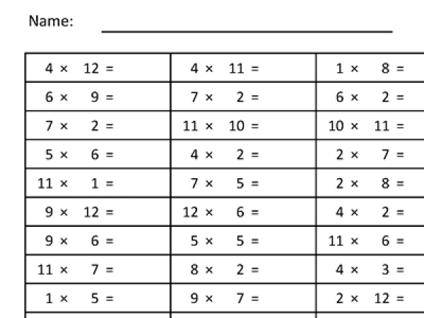 Preview of Multiplication