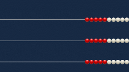 Screenshot of Number Rack, by The Math Learning Centre (web)