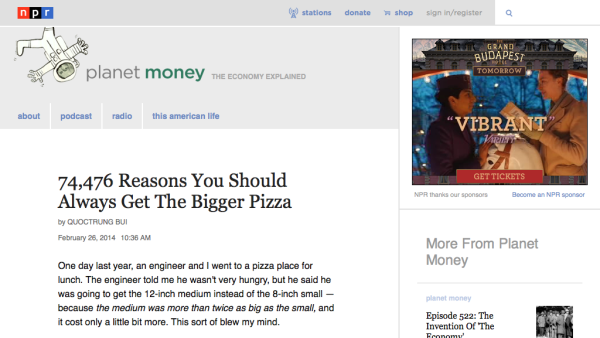 Screenshot of 74,476 Reasons You Should Always Get The Bigger Pizza