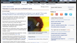 Screenshot of Fibonacci V Lucas: spot your sunflower’s spiral