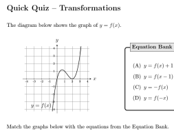 Preview of Quick Quiz - Transformations