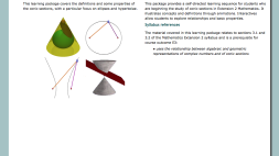 Screenshot of An introduction to the conic sections