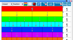 Screenshot of Fractions Wall