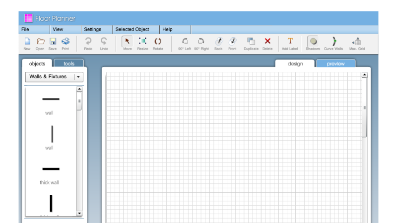 Screenshot of Floor Planner
