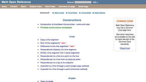 Screenshot of Constructions