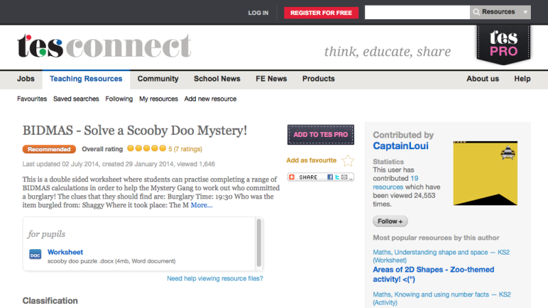 Screenshot of BIDMAS - Solve a Scooby Doo Mystery