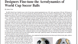 Screenshot of Designers Fine-tune the Aerodynamics of World Cup Soccer Balls