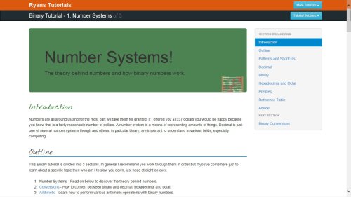 Screenshot of Binary Tutorial
