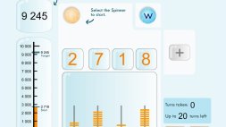 Screenshot of Wishball challenge: whole numbers