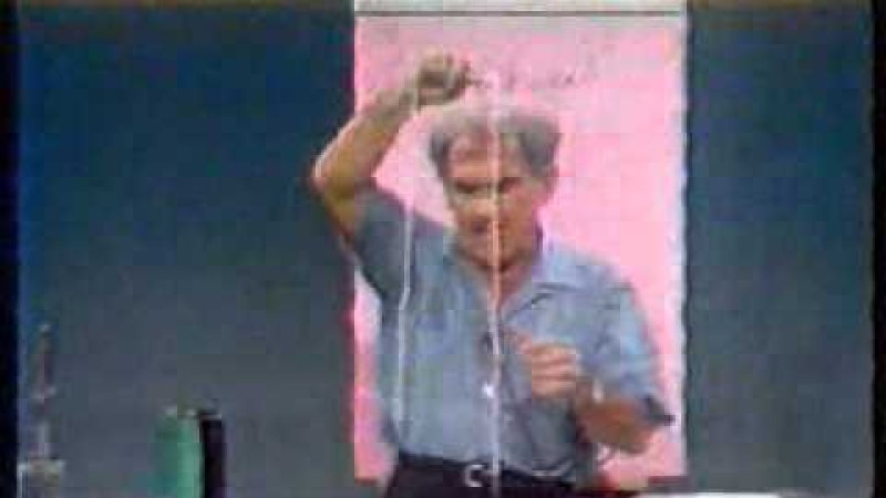 Screenshot of Centrifugal Force : Dramatic demonstrations in Physics by Prof Julius Sumner Miller